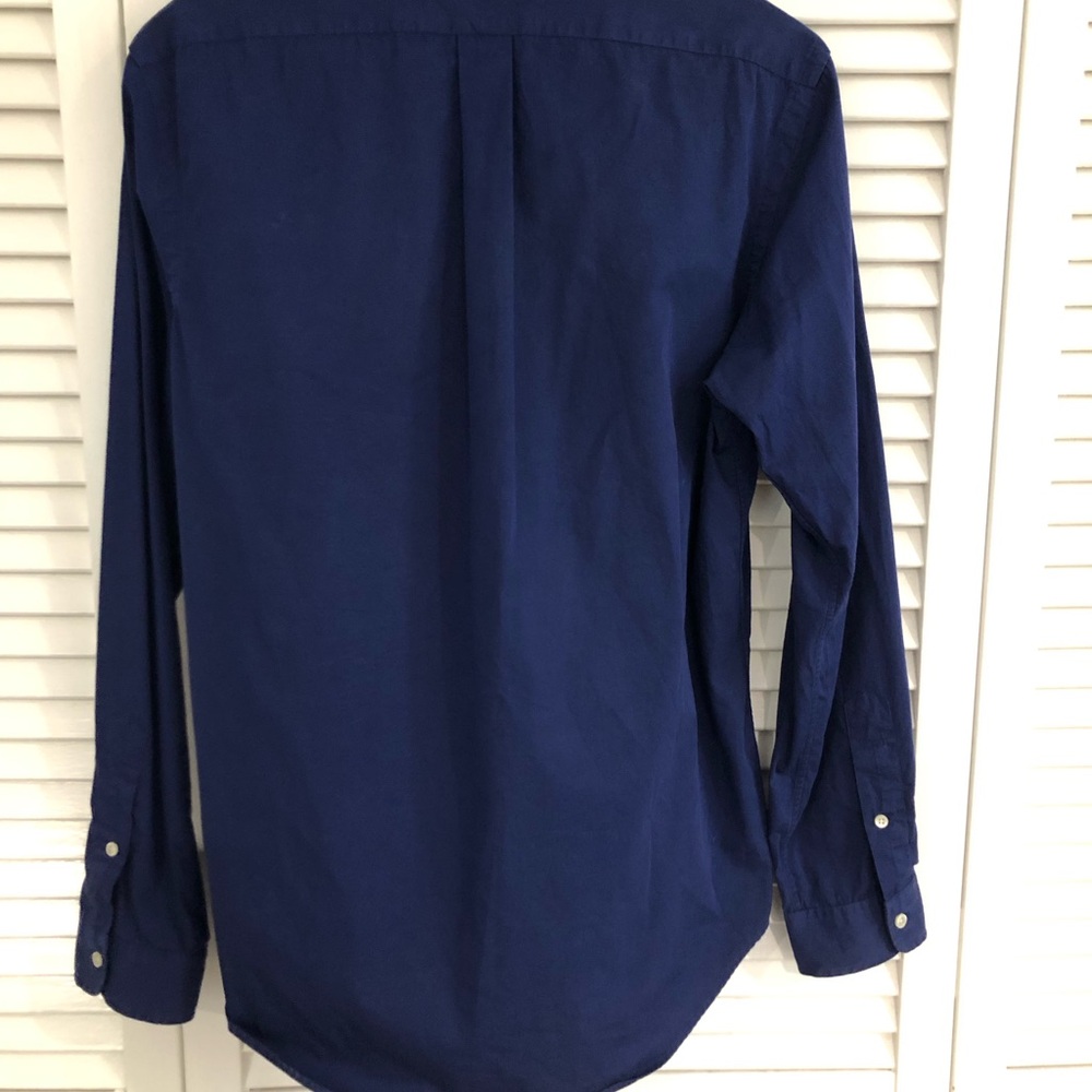 Ralph Lauren Men’s Deep Navy Button-Down Oxford Shirt - Picture 2 of 4